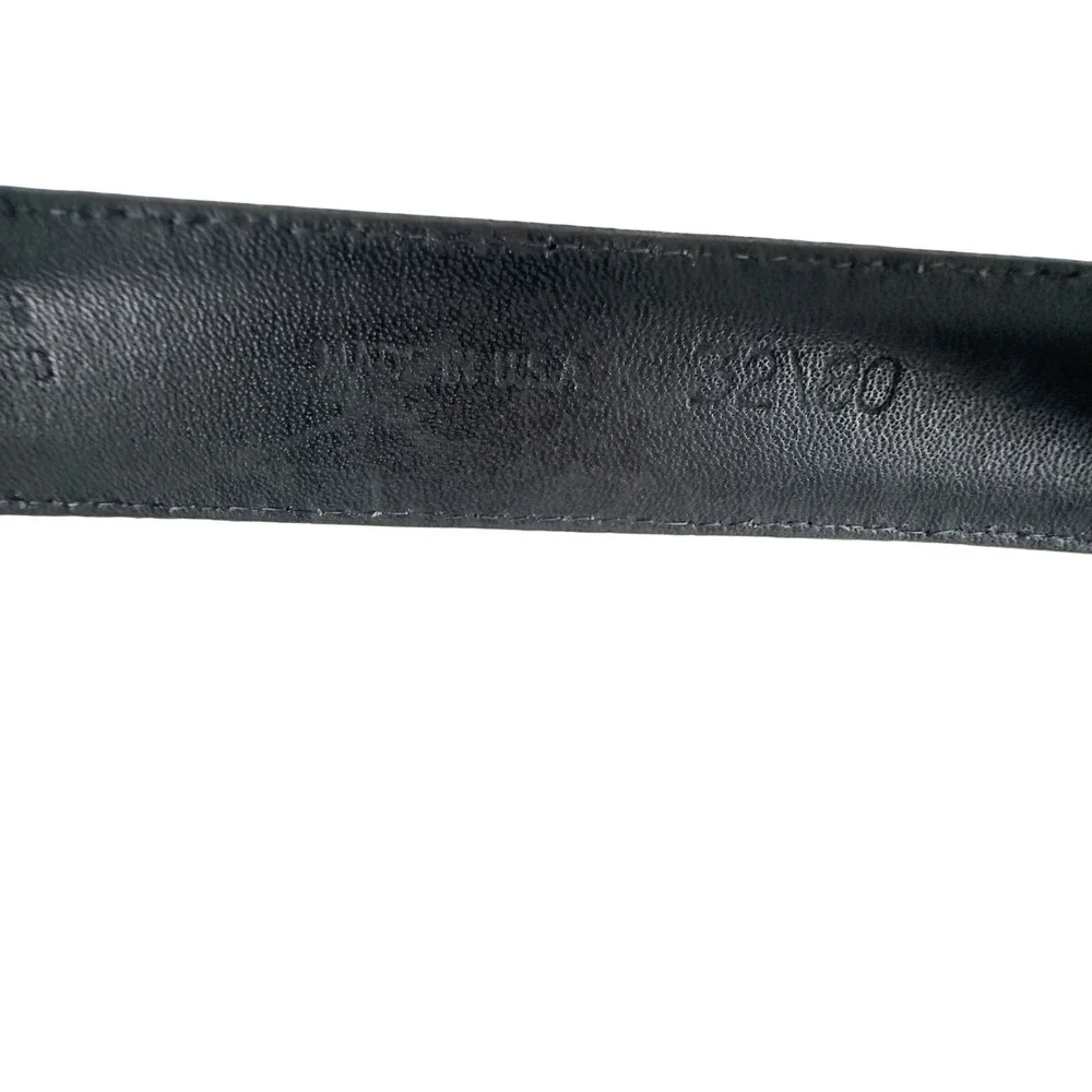 Vintage 80s/90s‎ Leather Belt Black Cashmere Cowhide 32/80